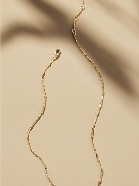 Anthropologie Demi Fine Collection Gold plated necklace